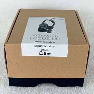 Plantronics Voyager Focus UC B825 Bluetooth Headset ANC Charging Stand Black NOB